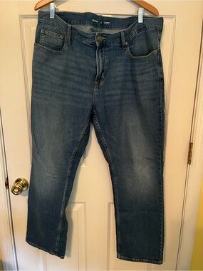 Old Navy Men’s Straight-Leg Dark Blue Jeans